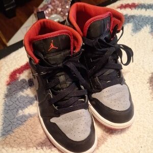 Kids Black and Red Jordan 1's